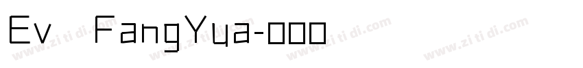 Ev   FangYua字体转换